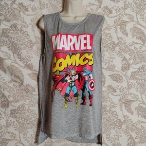Marvel Comics Classic Avengers Graphic Tank | Women’s M | Iron Man Thor Captain